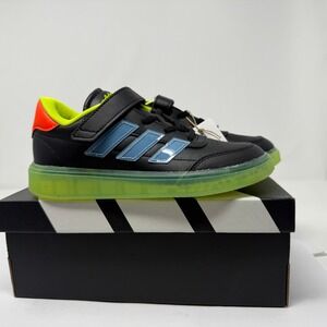 Adidas Courtblock EL C Black Tennis Shoes Kids Size 2 New With Box